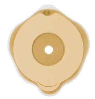 PLACCA PIANA FLEXIMA KEY 60 MM CON PROTETTORE CUTANEO IDROCOLLOIDALE E FLANGIA 5 PEZZI - Farmacia De Pasquale