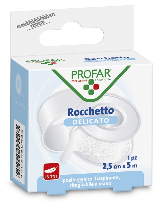 CEROTTO ROCCHETTO TESSUTO NON TESSUTO DELICATO CM 2,5X5 M PROFAR - Farmacia De Pasquale