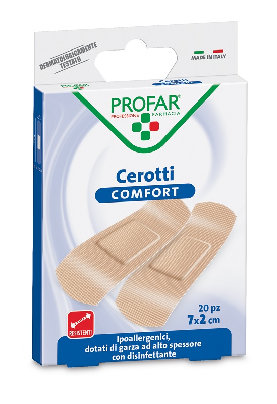 CEROTTO COMFORT MEDIA 7X2 CM 20 PEZZI PROFAR - Farmacia De Pasquale