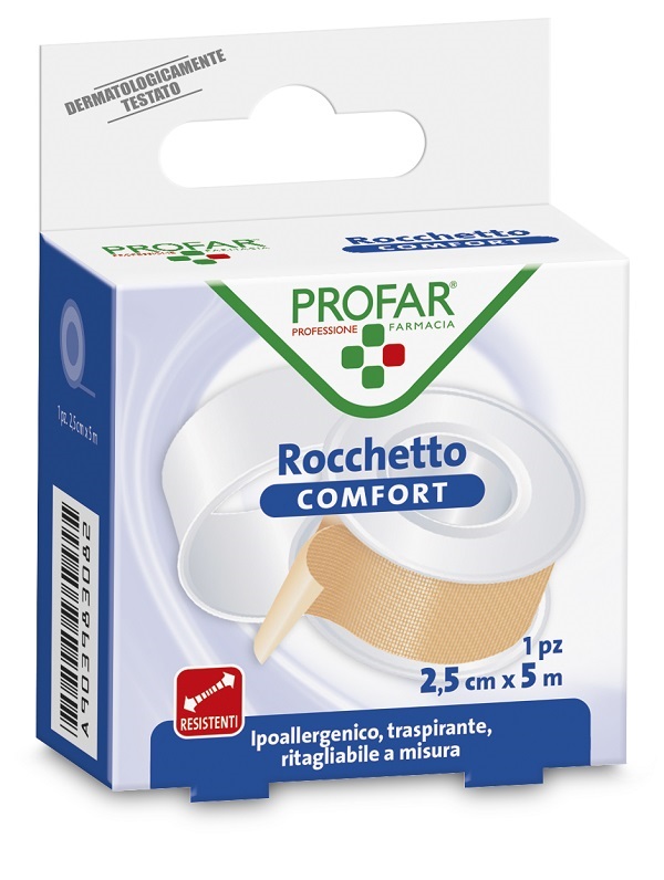 CEROTTO ROCCHETTO IN TELA COMFORT CM 2,5X5 M PROFAR - Farmacia De Pasquale