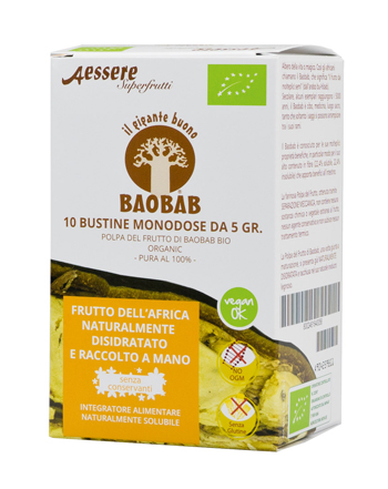 BAOBAB AESSERE POLPA BIO 10X5 G - Farmacia De Pasquale