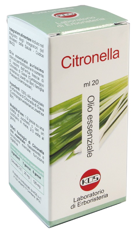 CITRONELLA OLIO ESSENZIALE 20 ML - Farmacia De Pasquale