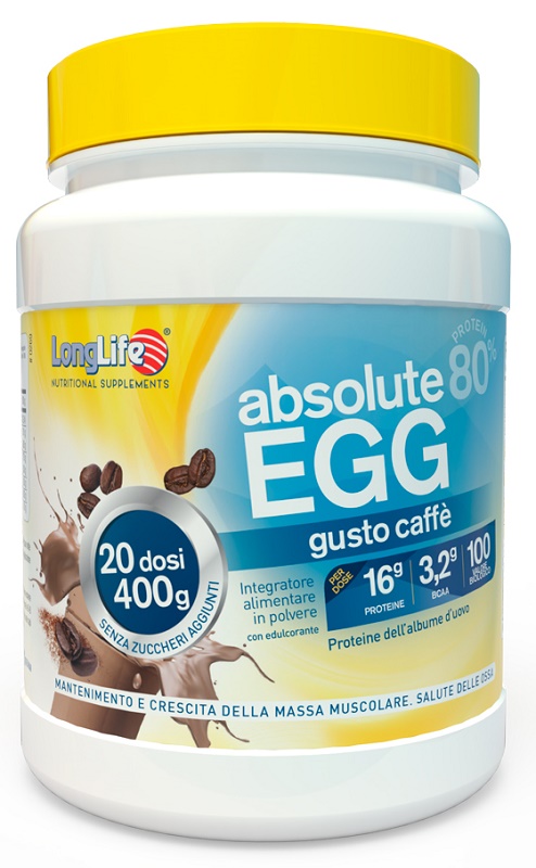 LONGLIFE ABSOLUTE EGG CAFFE' 400 G - Farmacia De Pasquale