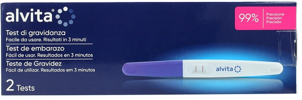 TEST DI GRAVIDANZA ALVITA 2 PEZZI - Farmacia De Pasquale