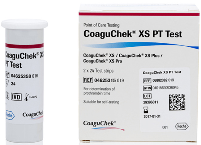 STRISCE REATTIVE PER APPARECCHIO AUTODIAGNOSTICO COAGUCHEK XS PT TEST 2X24 PEZZI - Farmacia De Pasquale
