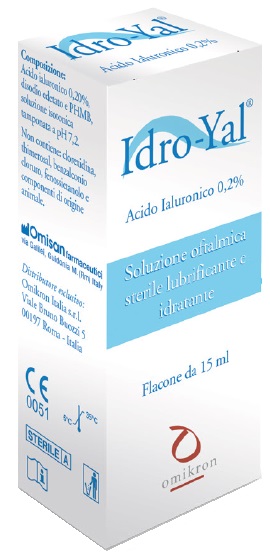 IDRO-YAL SOLUZIONE OFTALMICA LUBRIFICANTE IDRATANTE ACITO IALURONICO 0,2% 15 ML - Farmacia De Pasquale