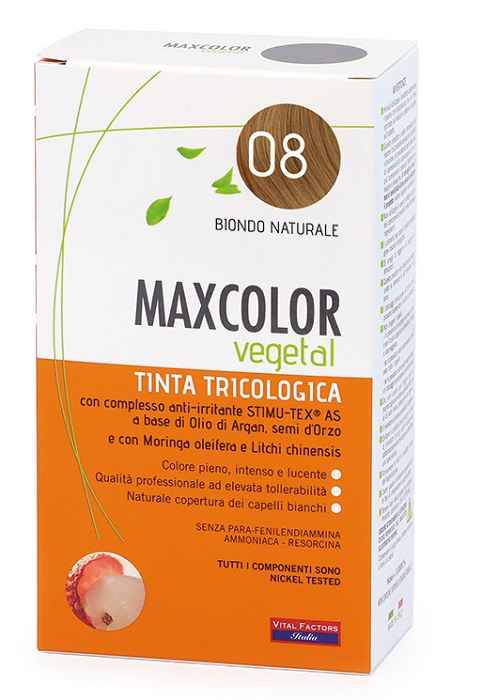 MAX COLOR VEGETAL 08 TINTURA 140 ML - Farmacia De Pasquale