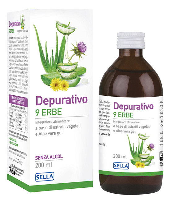 DEPURATIVO 9 ERBE 200 ML - Farmacia De Pasquale
