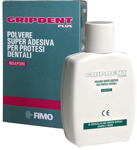 GRIPDENT PLUS POLVERE SUPER ADESIVA PER PROTESI DENTALI 40 G - Farmacia De Pasquale
