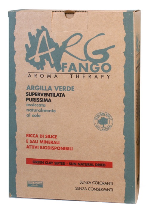 ARGFANGO AROMA THERAPY ARGILLA VERDE SUPERVENTILATA PURISSIMA 1 KG - Farmacia De Pasquale
