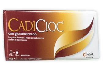 CADICIOC TAVOLETTA FONDENTE CON GLUCOMANNANO 100 G - Farmacia De Pasquale