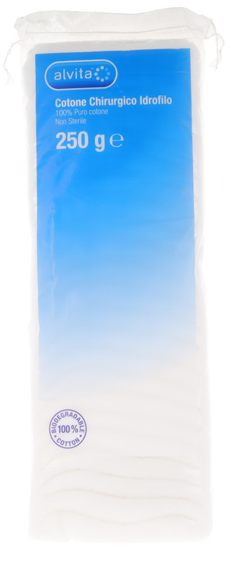 COTONE CHIRURGICO IDROFILO ALVITA 100% PURO COTONE 250 G - Farmacia De Pasquale