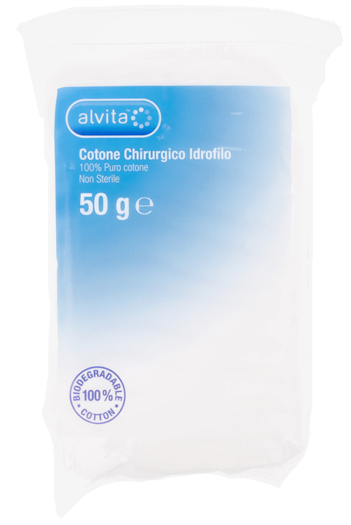 COTONE CHIRURGICO IDROFILO ALVITA 100% PURO COTONE 50 G - Farmacia De Pasquale