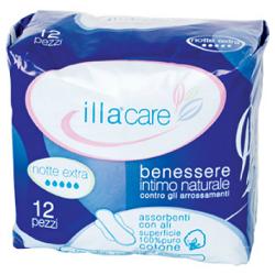 ILLA CARE ASSORBENTE NOTTE EXTRA 12 PEZZI - Farmacia De Pasquale
