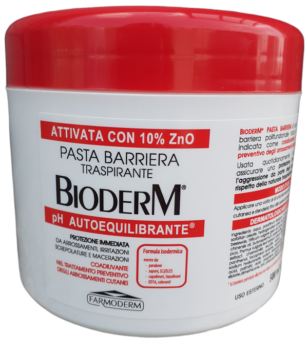 BIODERM PASTA BARRIERA ZINCO 500 ML - Farmacia De Pasquale