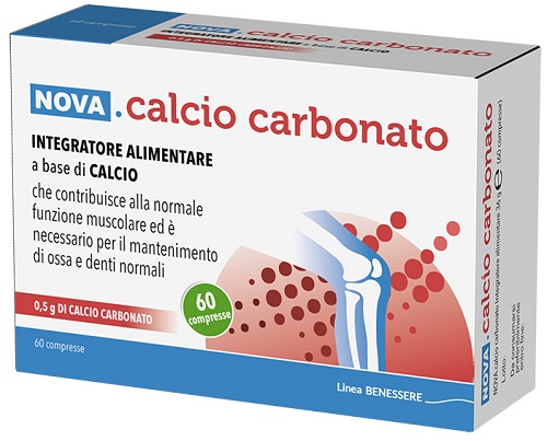 CALCIO CARBONATO 60 COMPRESSE DA 0,6 G - Farmacia De Pasquale