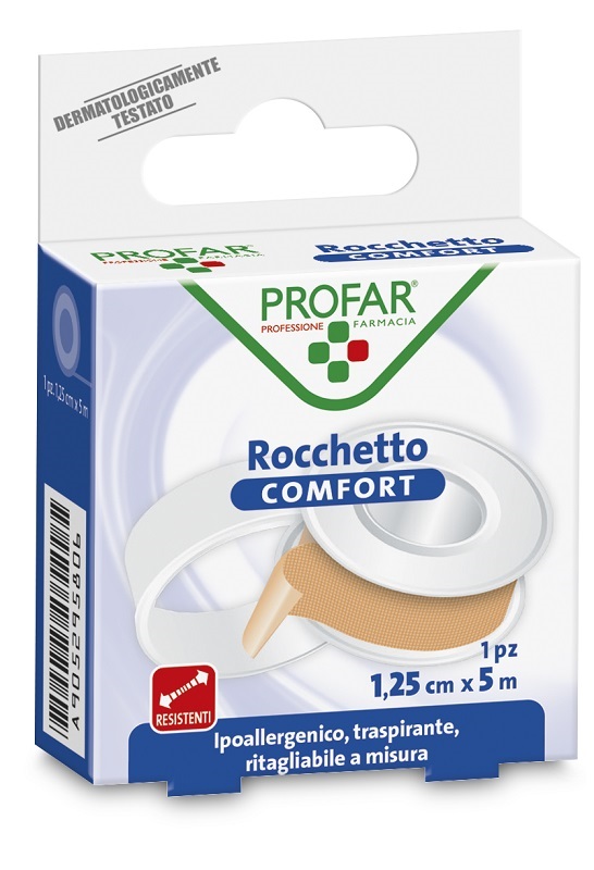 CEROTTO ROCCHETTO IN TELA COMFORT CM 1,25X5 M PROFAR - Farmacia De Pasquale