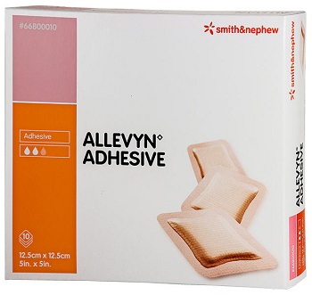 MEDICAZIONE IDROCELLULARE STERILE ALTAMENTE ASSORBENTE ADESIVA IN SCHIUMA DI POLIURETANO 12,5X12,5CM 10 PEZZI - Farmacia De Pasquale