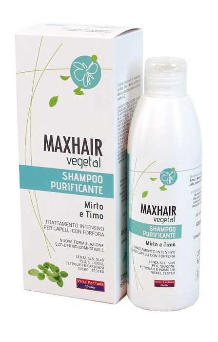 MAXHAIR VEGETAL SHAMPOO PURIFICANTE 200 ML - Farmacia De Pasquale