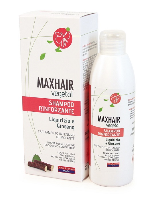 MAXHAIR VEGETAL SHAMPOO RINFORZANTE 200 ML - Farmacia De Pasquale