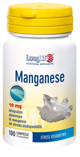 LONGLIFE MANGANESE 10 MG 100 COMPRESSE - Farmacia De Pasquale