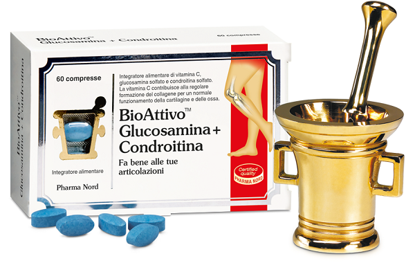 BIOATTIVO GLUCOSAMINA + CONDROITINA 60 COMPRESSE - Farmacia De Pasquale