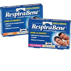 CEROTTO NASALE CLASSICO ADULTI RESPIRA BENE 10 PEZZI - Farmacia De Pasquale