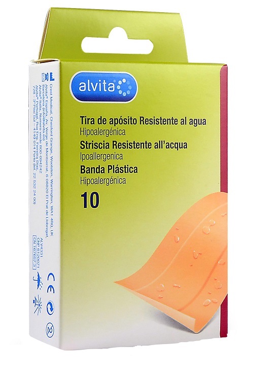 CEROTTO IMPERMEABILE ALVITA 10 X 6 CM 10 PEZZI - Farmacia De Pasquale
