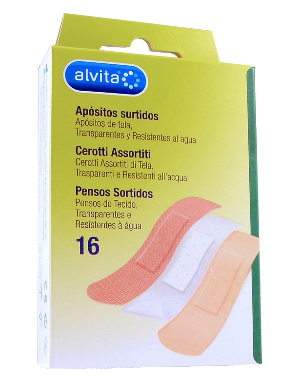 ALVITA CEROTTI ASSORTITI 16 PEZZI - Farmacia De Pasquale