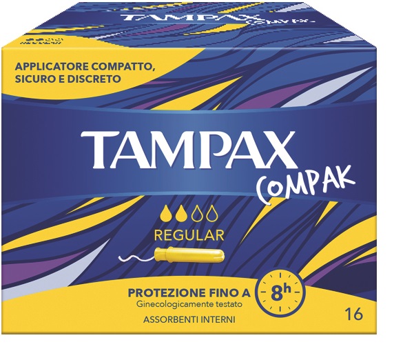 TAMPAX COMPAK REGULAR 16 PEZZI - Farmacia De Pasquale