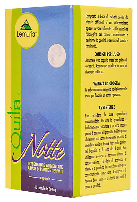 QUILIA NOTTE 40 CAPSULE - Farmacia De Pasquale
