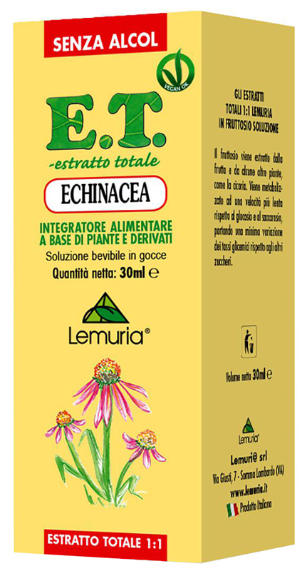 ET ESTRATTO TOTALE ECHINACEA 30 ML SENZA ALCOL - Farmacia De Pasquale
