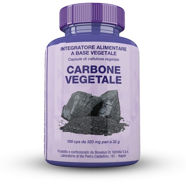 CARBONE VEGETALE 100 CAPSULE 32 G - Farmacia De Pasquale