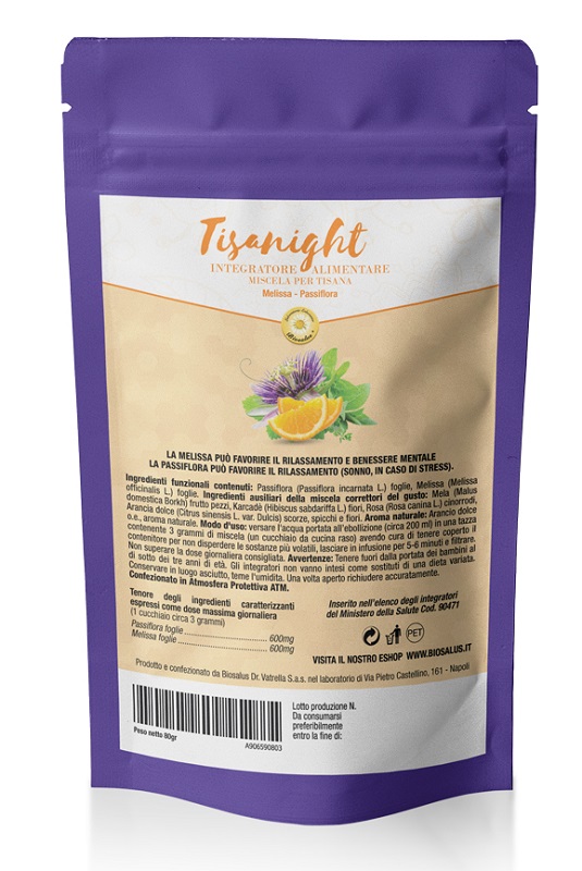 TISANIGHT MISCELA DI ERBE 80 G TAGLIO TISANA - Farmacia De Pasquale