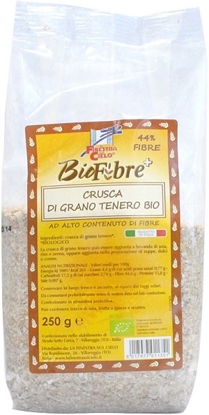 FSC BIOFIBRE+ CRUSCA DI GRANO TENERO BIO AD ALTO CONTENUTO DI FIBRA 250 G - Farmacia De Pasquale