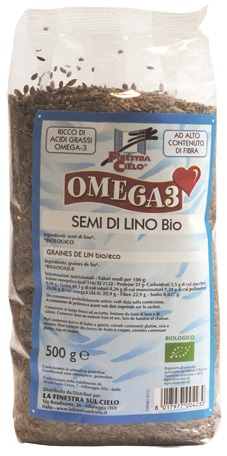 FSC OMEGA3 SEMI DI LINO BIO AD ALTO CONTENUTO DI FIBRA 500 G - Farmacia De Pasquale