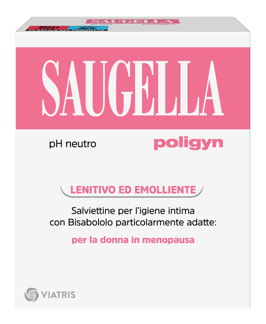 SAUGELLA POLIGYN PH NEUTRO SALVIETTINE IGIENE INTIMA LENITIVO ED EMOLLIENTE 10 PEZZI - Farmacia De Pasquale