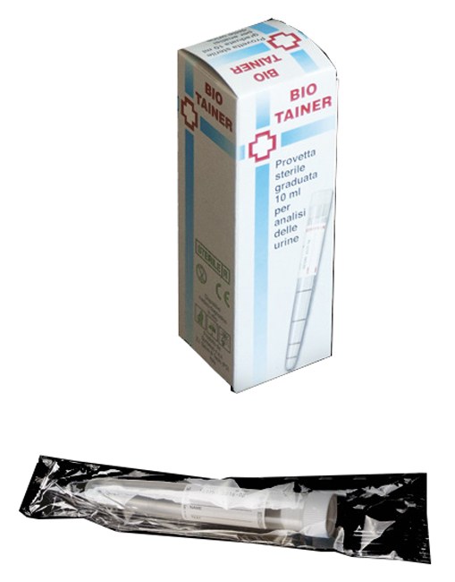 BIO TAINER PROVETTA STERILE PER URINA 10 ML - Farmacia De Pasquale