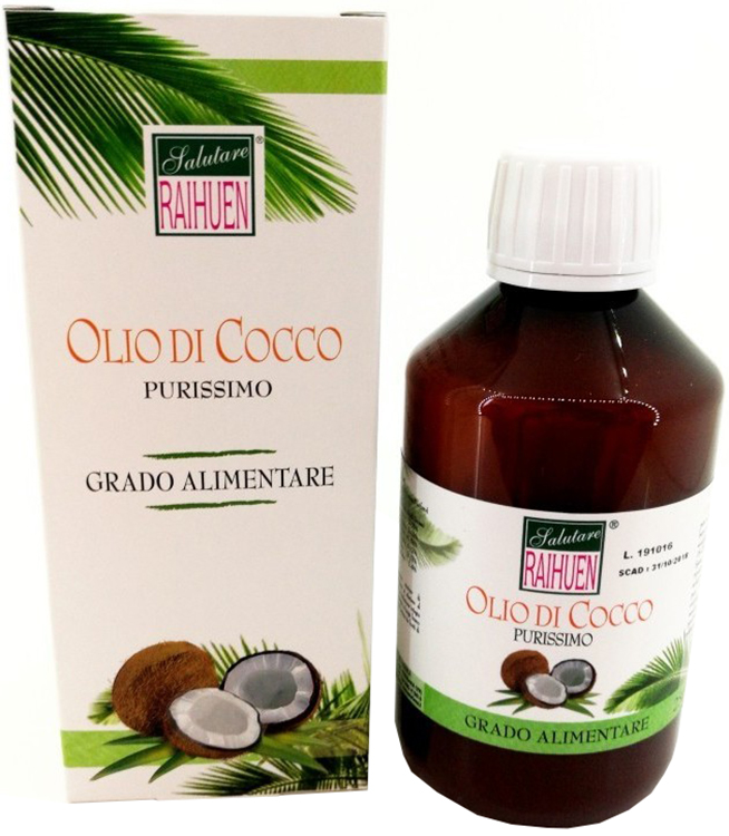 RAIHUEN OLIO COCCO GRADO ALIMENTARE 100 ML - Farmacia De Pasquale