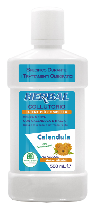 HERBAL COLLUTORIO CALENDULA E MALVA 500 ML - Farmacia De Pasquale