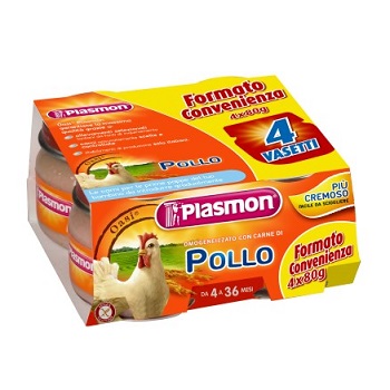 PLASMON OMOGENEIZZATO POLLO CON GIFT 4 X 80 G - Farmacia De Pasquale