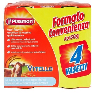 PLASMON OMOGENEIZZATO VITELLO 4 X 80 G - Farmacia De Pasquale