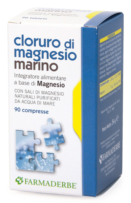 CLORURO DI MAGNESIO MARINO 90 COMPRESSE - Farmacia De Pasquale