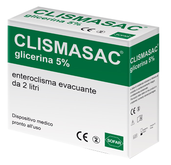 ENTEROCLISMA CLISMASAC 5% 2LITRI - Farmacia De Pasquale
