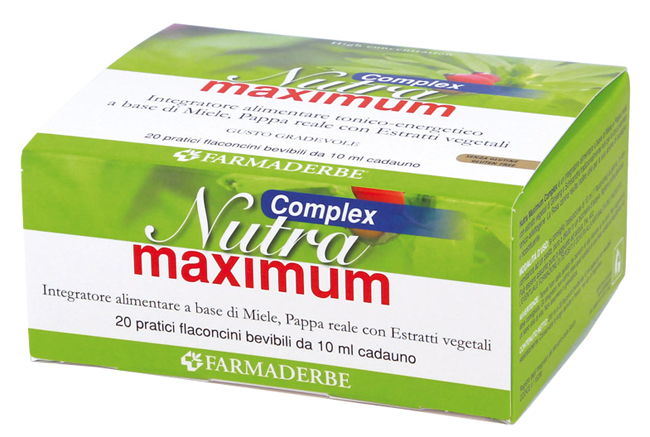 NUTRA MAXIMUM COMPLEX 20 FLACONCINI DA 10 ML - Farmacia De Pasquale