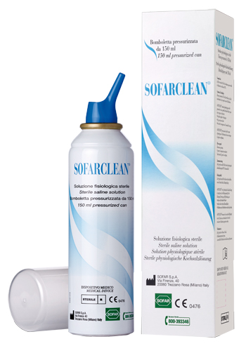 SOLUZIONE FISIOLOGICA SOFARCLEAN 150ML IN BOMBOLETTA PRESSURIZZATA - Farmacia De Pasquale