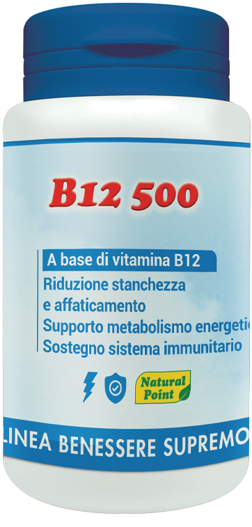 B12 500 CIANOCOBALAMINA 100 CAPSULE VEGETALI - Farmacia De Pasquale
