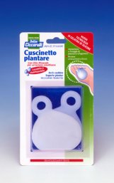 CUSCINETTO PLANTARE REALIZZATO IN GEL DI SILICONE BIANCO SEMITRASPARENTE SAGOMATO PER AMMORTIZZARE E PROTEGGERE PRESSIONE E SFREGAMENTI SOTTO LA PIANTA DEI PIEDI 2 PEZZI - Farmacia De Pasquale