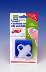 CUSCINETTO PER DITA A MARTELLO REALIZZATO IN GEL DI SILICONEBIANCO SEMITRASPARENTE SAGOMATA PER PROTEGGERE E DISTENDERE LE DITA CONTRATTE IGIENEPIEDE 2 PEZZI - Farmacia De Pasquale