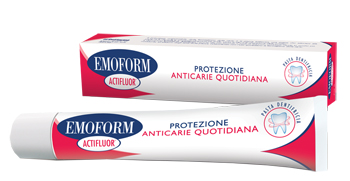 EMOFORM ACTIFLUOR DENTIFRICIO 75 ML - Farmacia De Pasquale